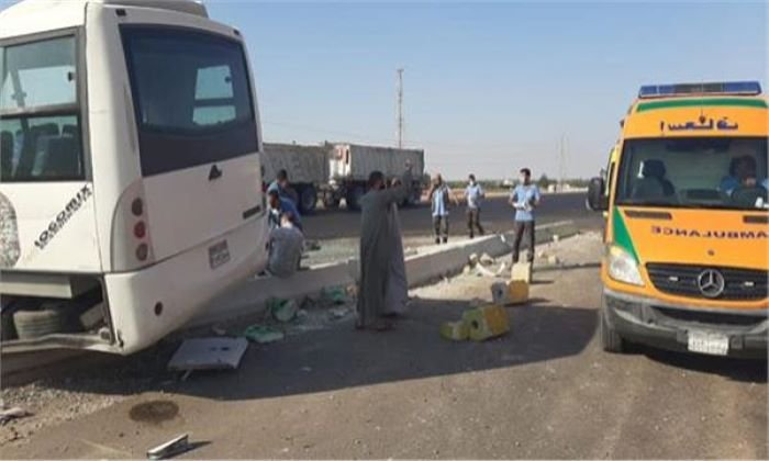 إصابة 15 شخصا فى تصادم على طريق شبرا - بنها الحر بالقليوبية